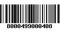 Código de Barras 8000499000408