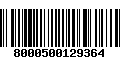 Código de Barras 8000500129364