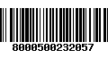 Código de Barras 8000500232057