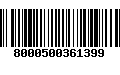 Código de Barras 8000500361399