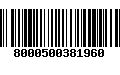 Código de Barras 8000500381960