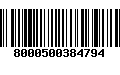 Código de Barras 8000500384794