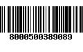 Código de Barras 8000500389089