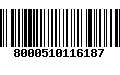 Código de Barras 8000510116187