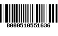 Código de Barras 8000510551636