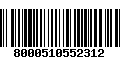 Código de Barras 8000510552312