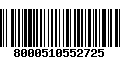 Código de Barras 8000510552725