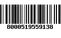 Código de Barras 8000519559138