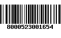 Código de Barras 8000523001654