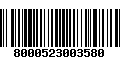 Código de Barras 8000523003580