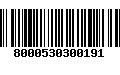 Código de Barras 8000530300191