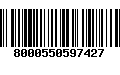 Código de Barras 8000550597427