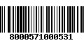 Código de Barras 8000571000531