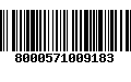 Código de Barras 8000571009183