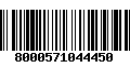 Código de Barras 8000571044450