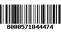 Código de Barras 8000571044474