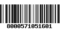 Código de Barras 8000571051601