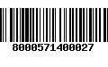 Código de Barras 8000571400027