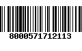 Código de Barras 8000571712113