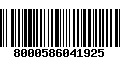 Código de Barras 8000586041925