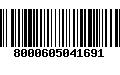 Código de Barras 8000605041691