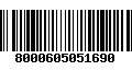 Código de Barras 8000605051690