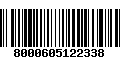 Código de Barras 8000605122338