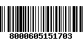 Código de Barras 8000605151703