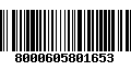 Código de Barras 8000605801653