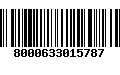 Código de Barras 8000633015787