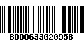 Código de Barras 8000633020958