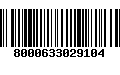 Código de Barras 8000633029104