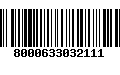 Código de Barras 8000633032111