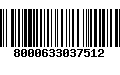 Código de Barras 8000633037512