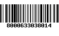 Código de Barras 8000633038014