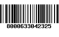 Código de Barras 8000633042325