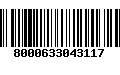 Código de Barras 8000633043117