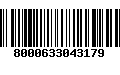 Código de Barras 8000633043179