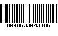 Código de Barras 8000633043186