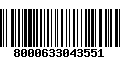 Código de Barras 8000633043551