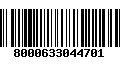 Código de Barras 8000633044701