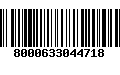 Código de Barras 8000633044718