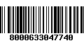 Código de Barras 8000633047740