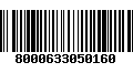 Código de Barras 8000633050160