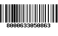 Código de Barras 8000633050863