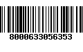 Código de Barras 8000633056353