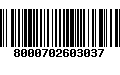 Código de Barras 8000702603037