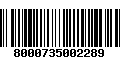 Código de Barras 8000735002289