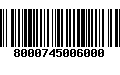 Código de Barras 8000745006000