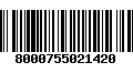 Código de Barras 8000755021420